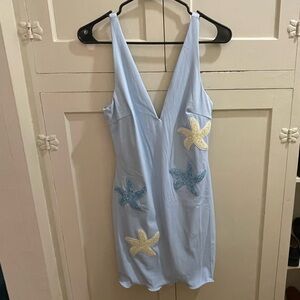 Hello Molly Light Blue Mini Dress